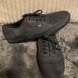 Glittery black vans
